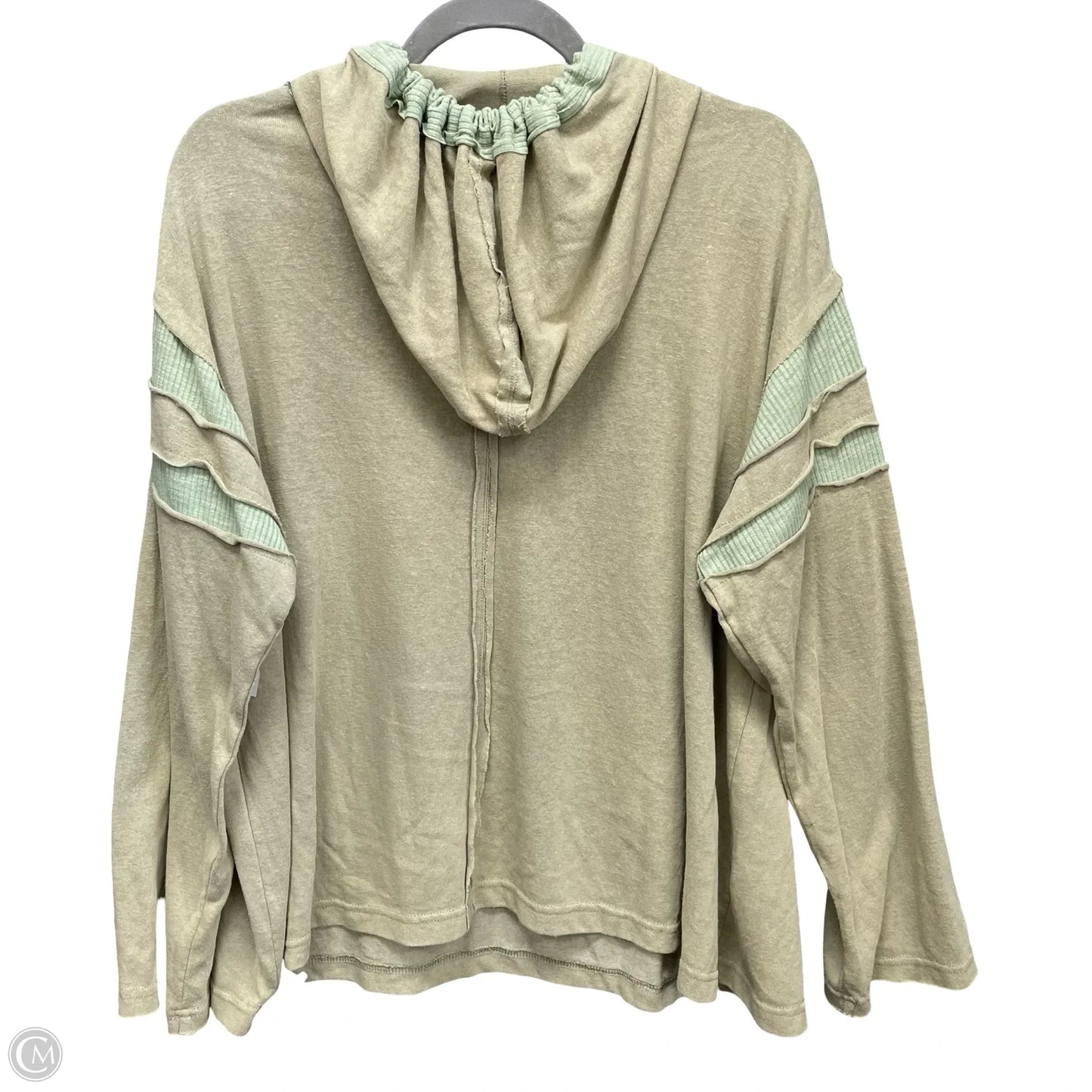 Top Long Sleeve By Pol In Green, Size: L