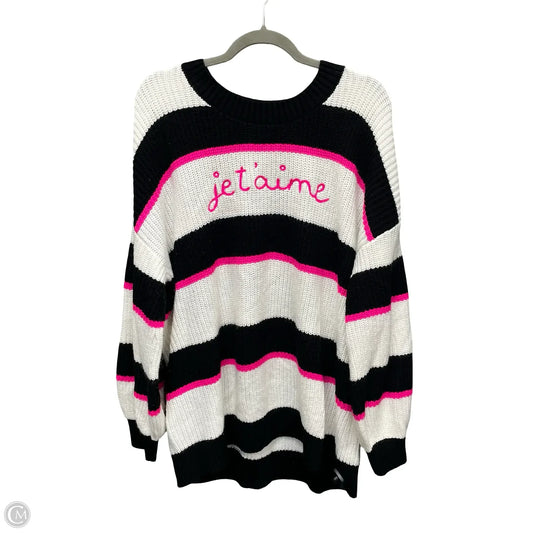 Sweater By Torrid In Black & White, Size: 2x
