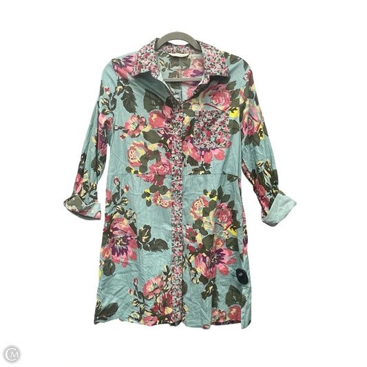 Dress Casual Short By Soft Surroundings In Blue & Green, Size: S