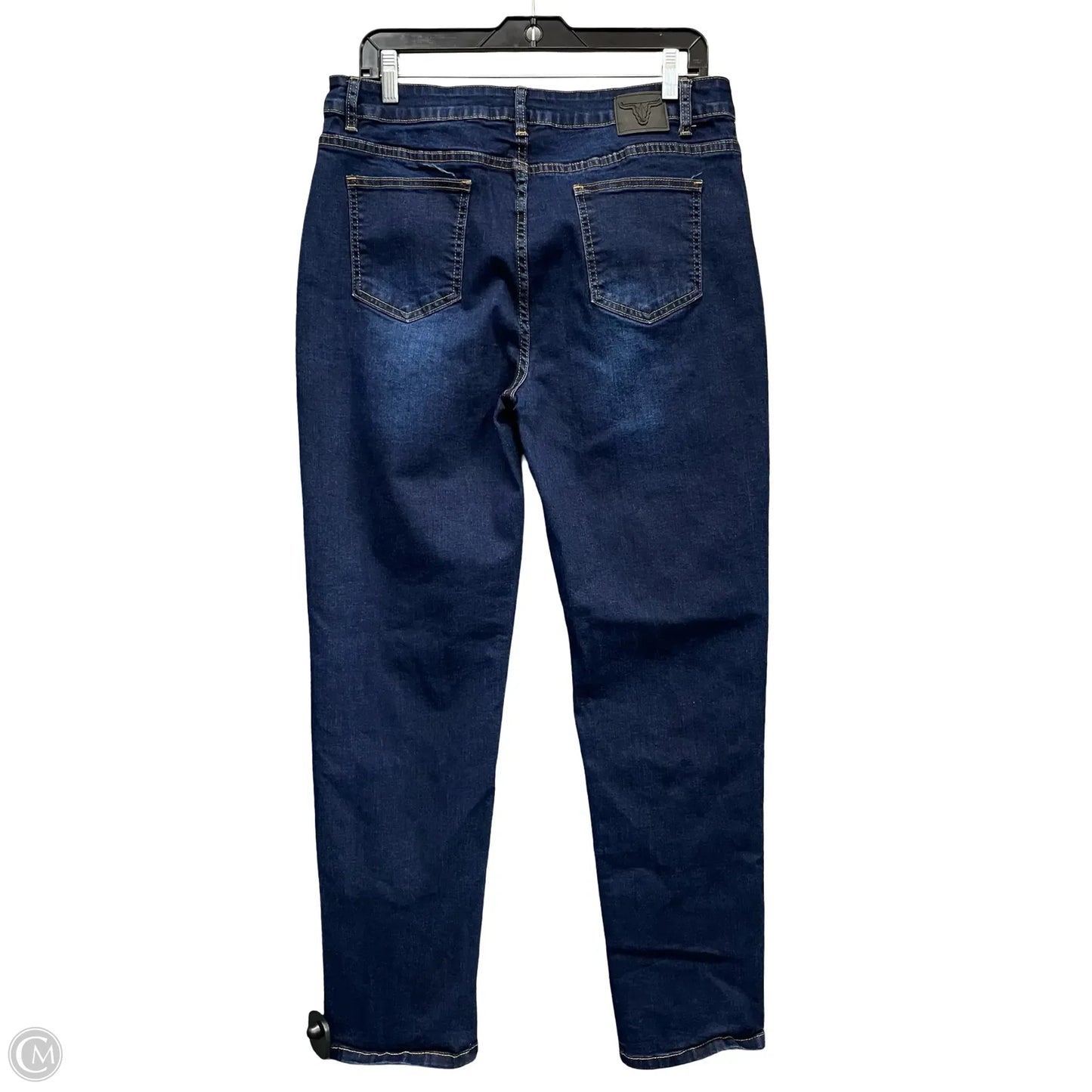 Jeans Straight By Lucky & Blessed In Blue Denim, Size: 14