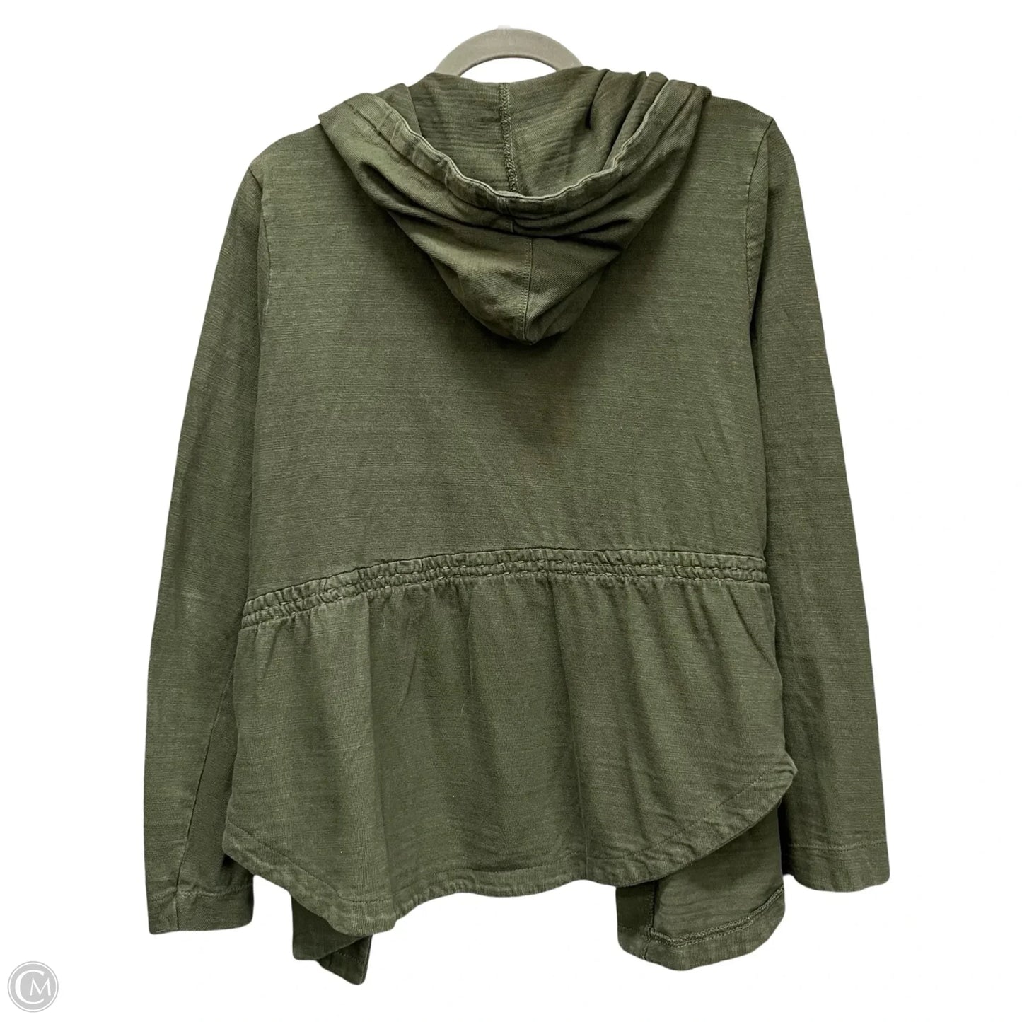 Sweater Cardigan By Loft In Green, Size: M