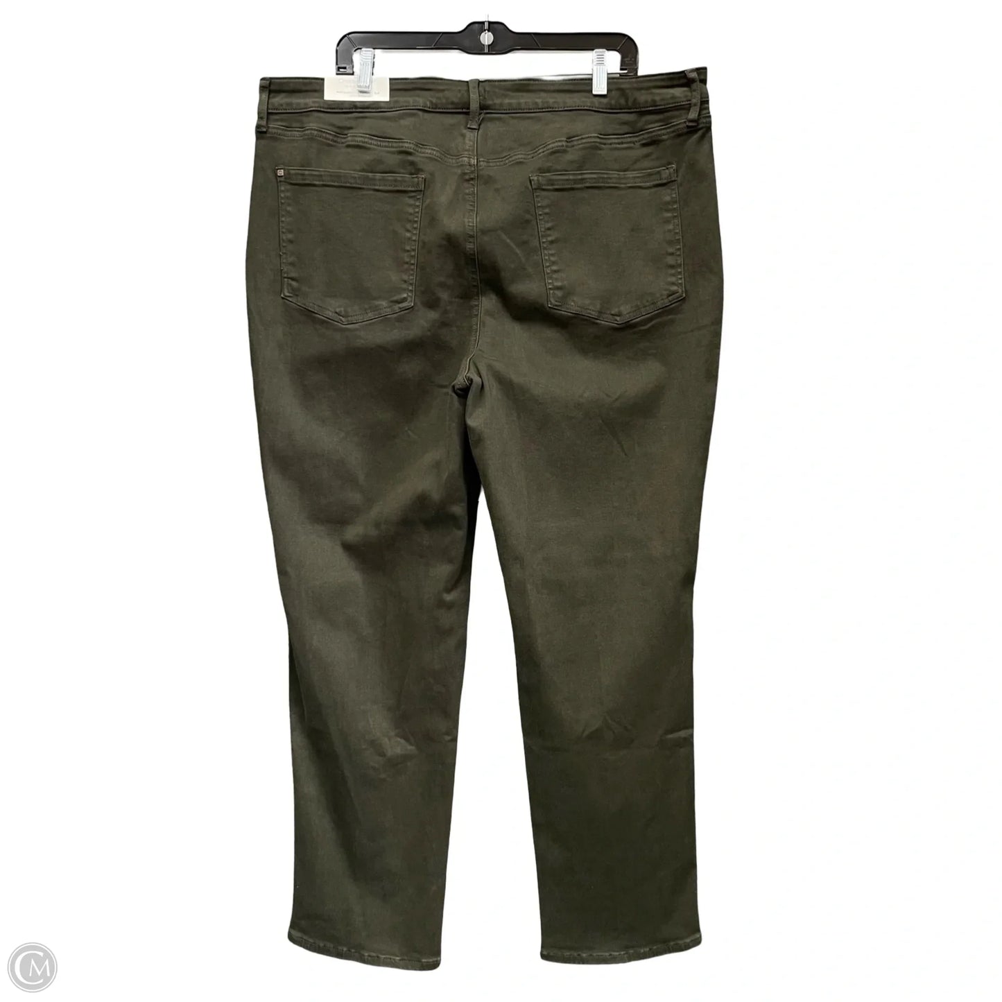 Jeans Straight By Chicos In Green, Size: 20