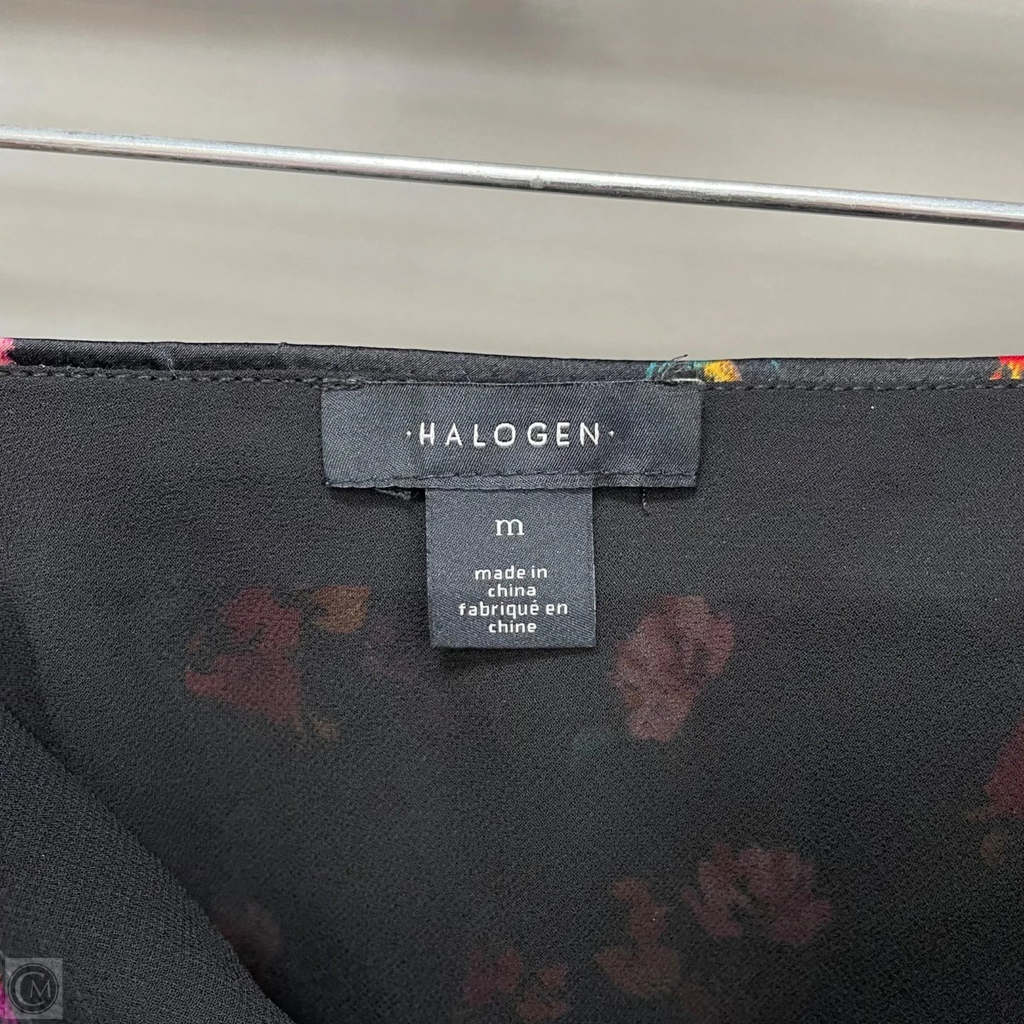 Skirt Midi By Halogen In Black & Purple, Size: M