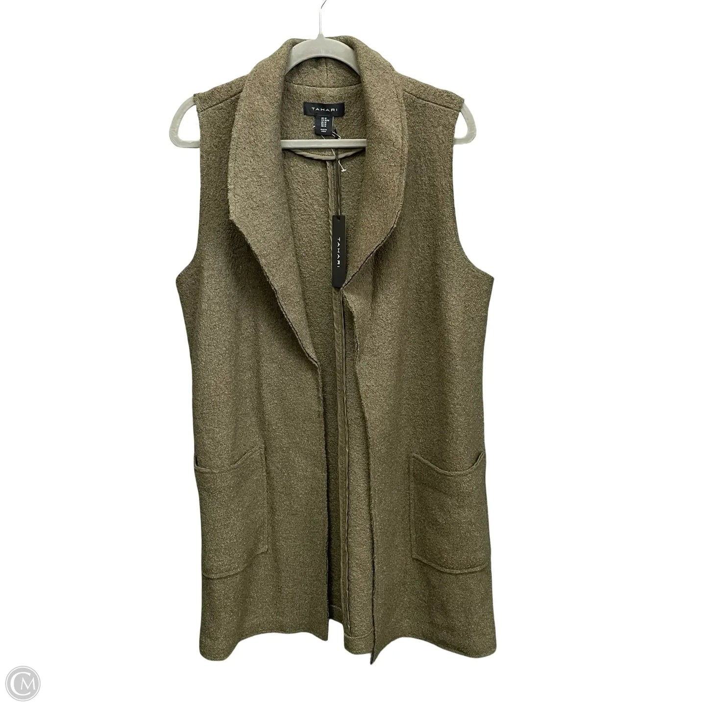 Coat Wool By T Tahari In Green, Size: M