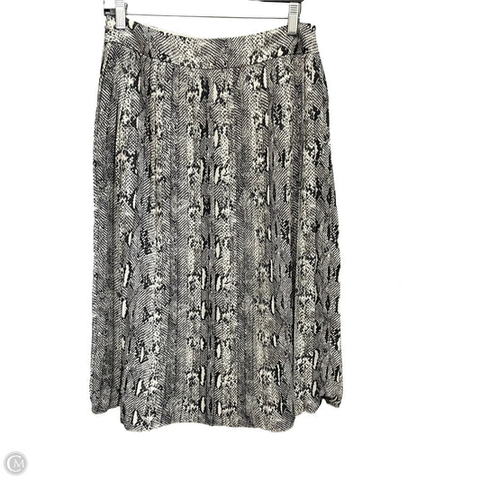 Skirt Midi By J. Crew In Snakeskin Print, Size: 6