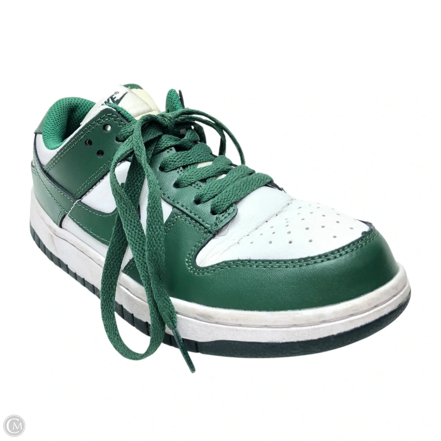 Shoes Sneakers By Nike In Green & White, Size: 7