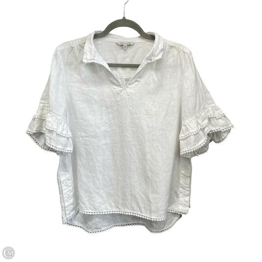 Top Short Sleeve By John Mark In White, Size: Mp