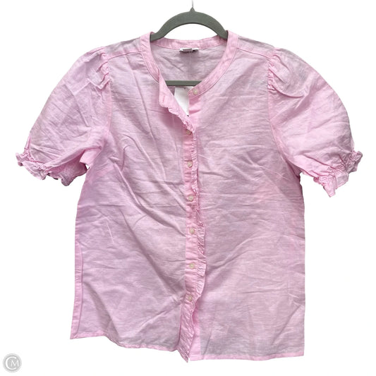 Top Short Sleeve By J. Crew In Pink, Size: S