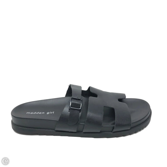 Sandals Flats By Madden Girl In Black, Size: 11