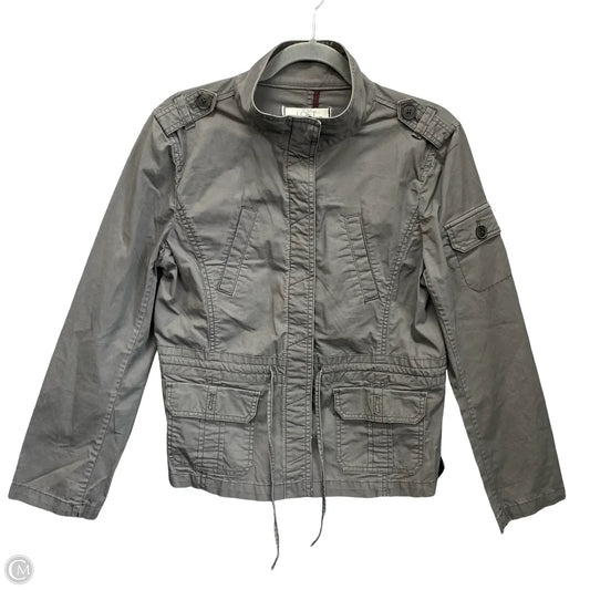 Jacket Shirt By Loft In Grey, Size: M