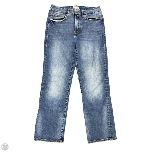 Jeans Straight By Good American In Blue Denim, Size: 6