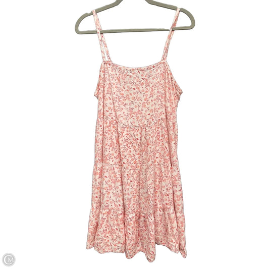 Top Sleeveless By Old Navy In Orange & White, Size: L