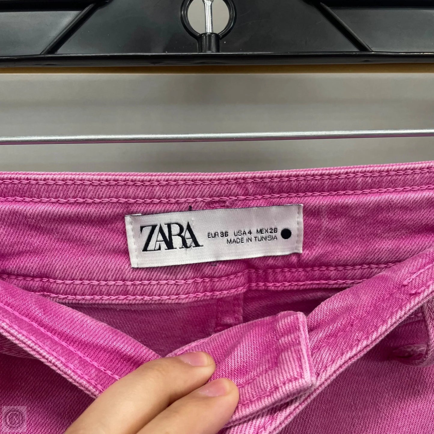Jeans Wide Leg By Zara In Pink, Size: 4