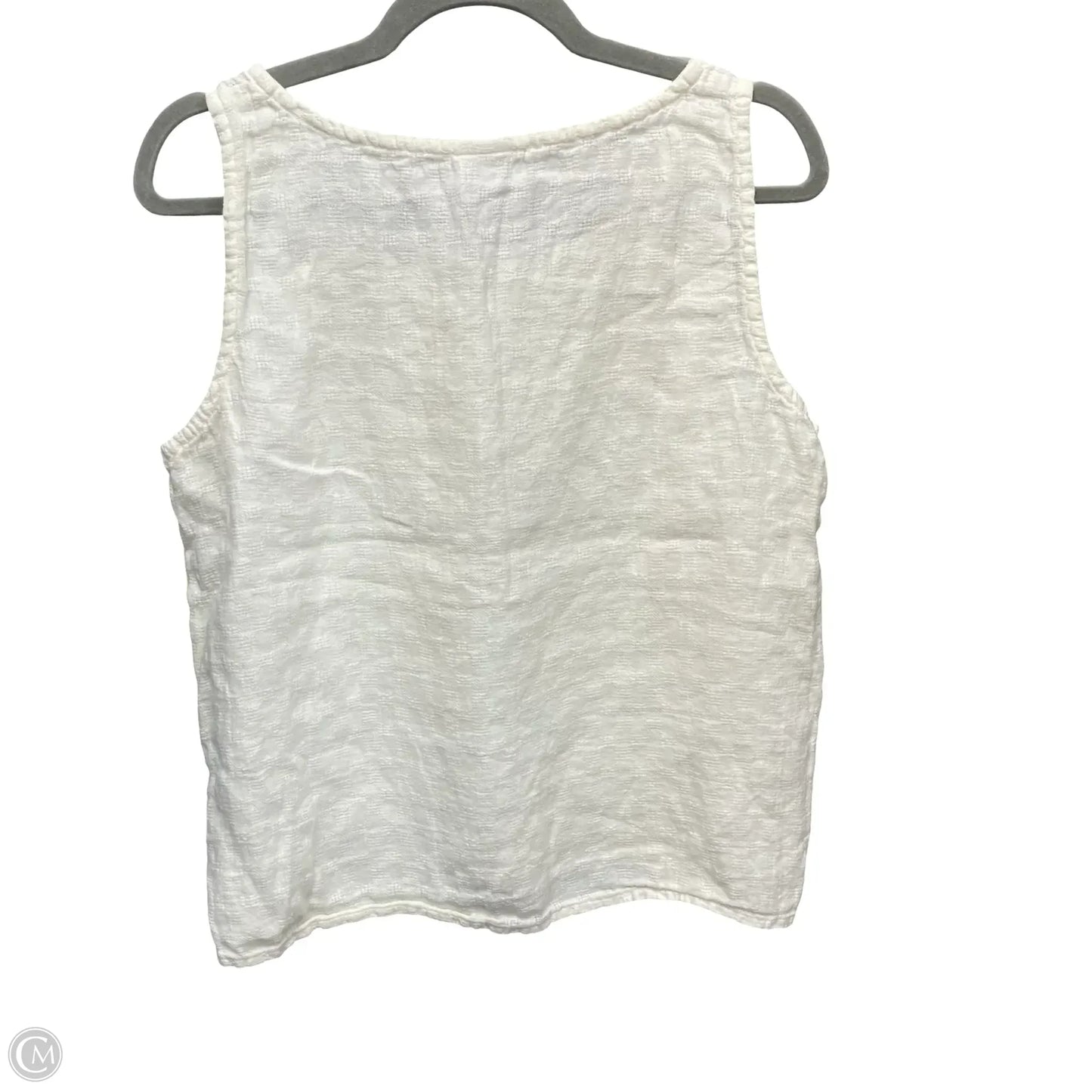 Top Sleeveless By Eileen Fisher In Ivory, Size: M