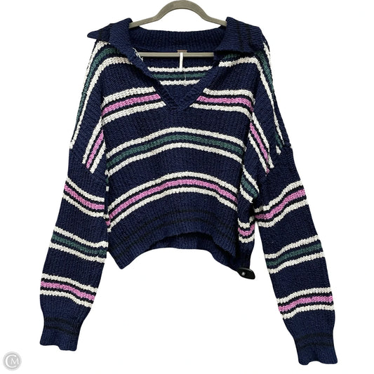 Sweater By Free People In Blue & Green, Size: L