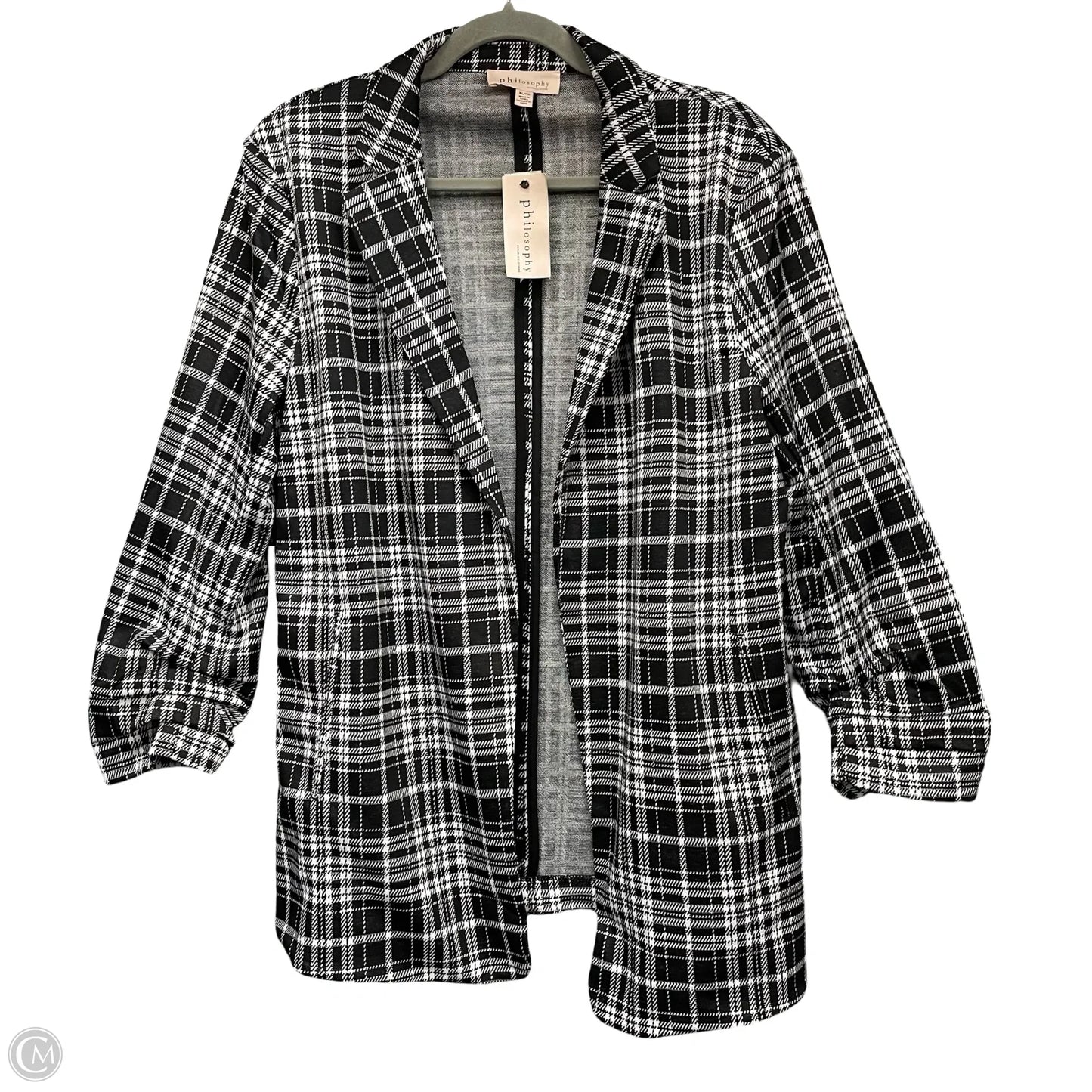 Blazer By Philosophy In Black & White, Size: Xl