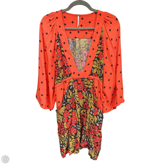 Dress Casual Short By Free People In Black & Orange, Size: S