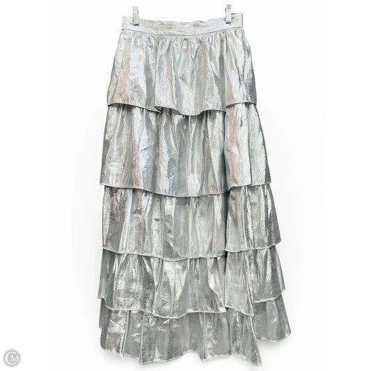 Skirt Midi By Antonio Melani In Silver, Size: 2
