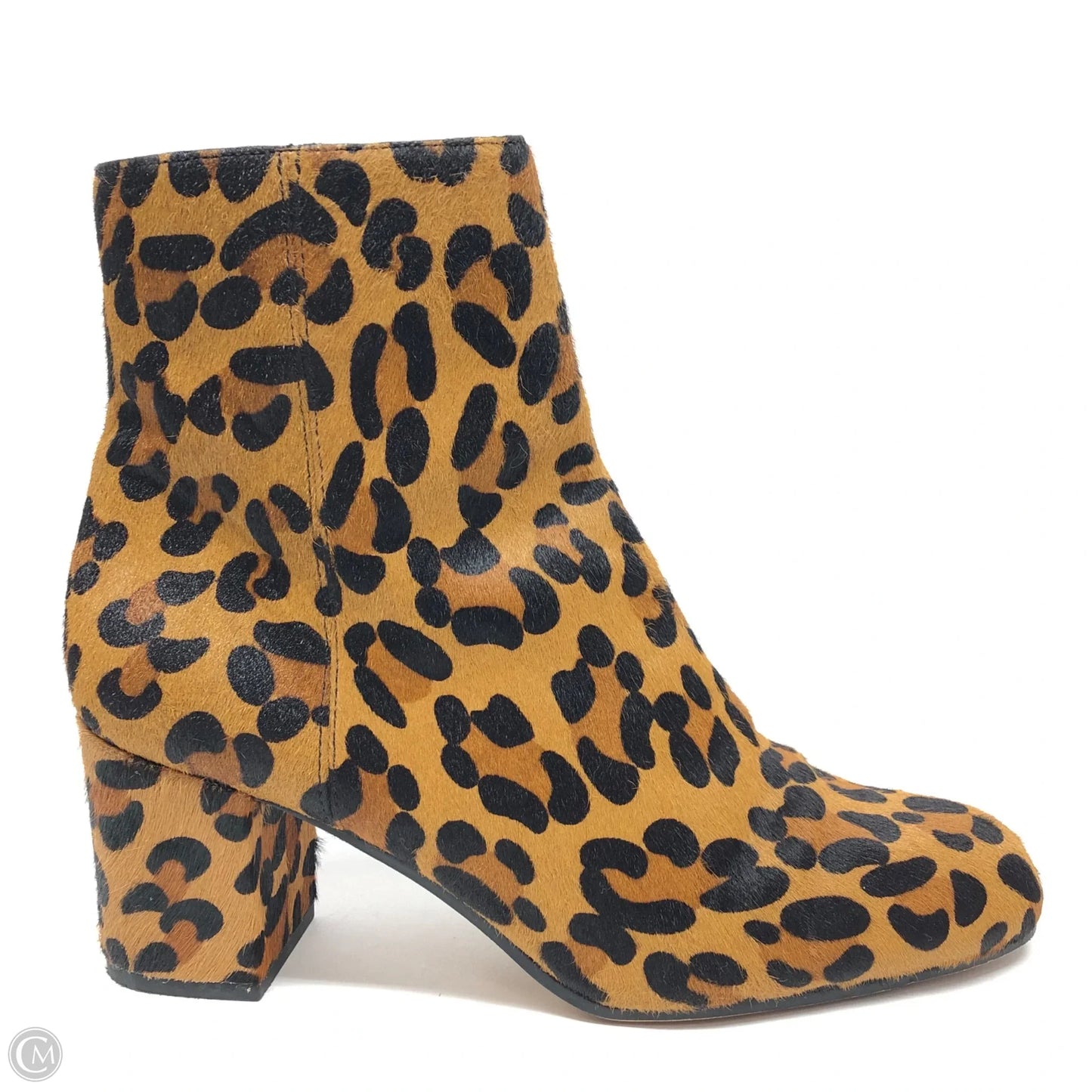 Boots Ankle Heels By Sole Society In Animal Print, Size: 9.5