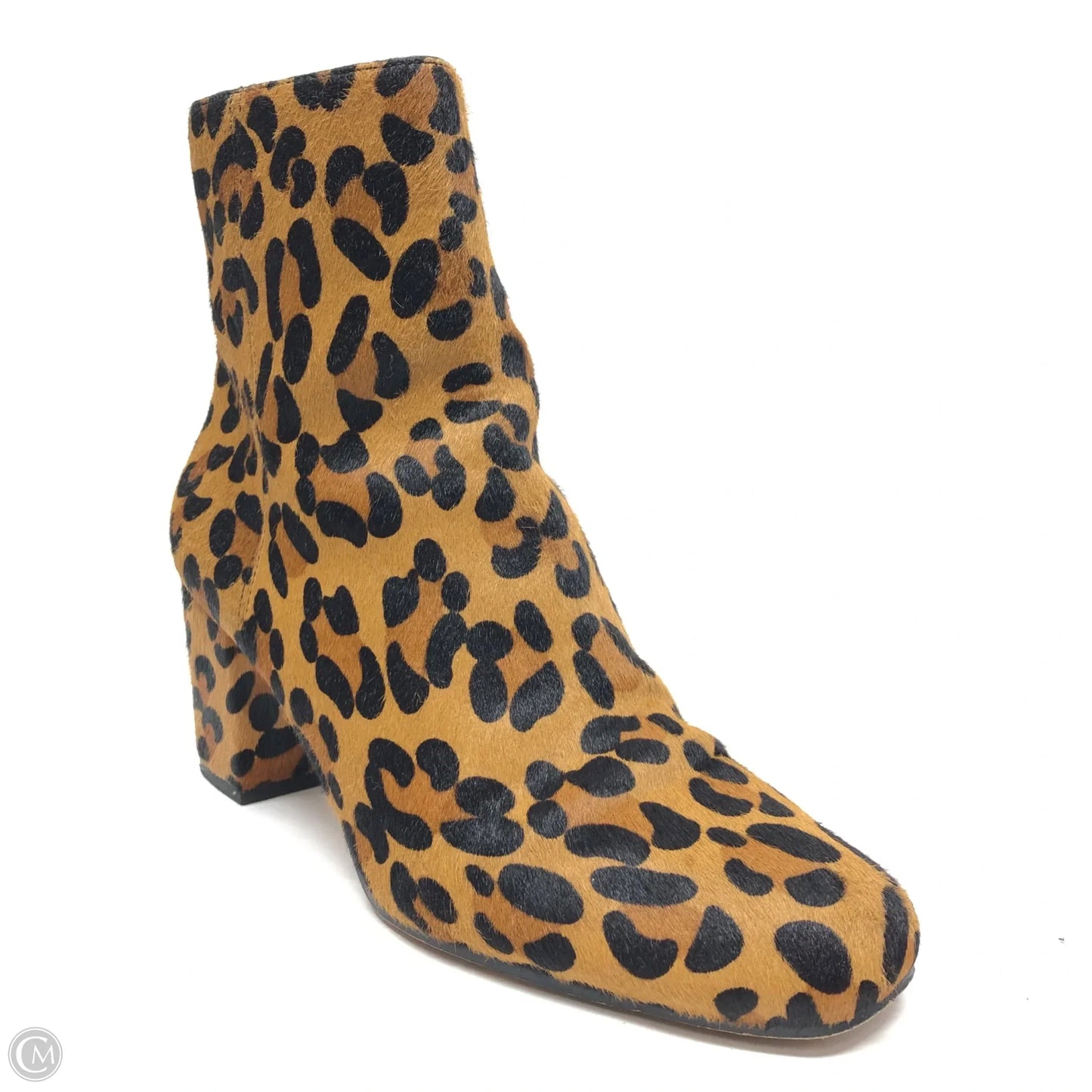 Boots Ankle Heels By Sole Society In Animal Print, Size: 9.5