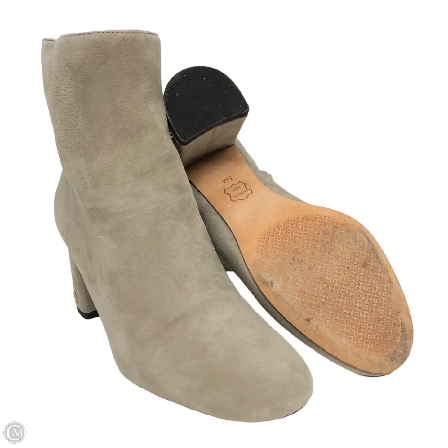 Boots Designer By Tory Burch In Grey, Size: 5