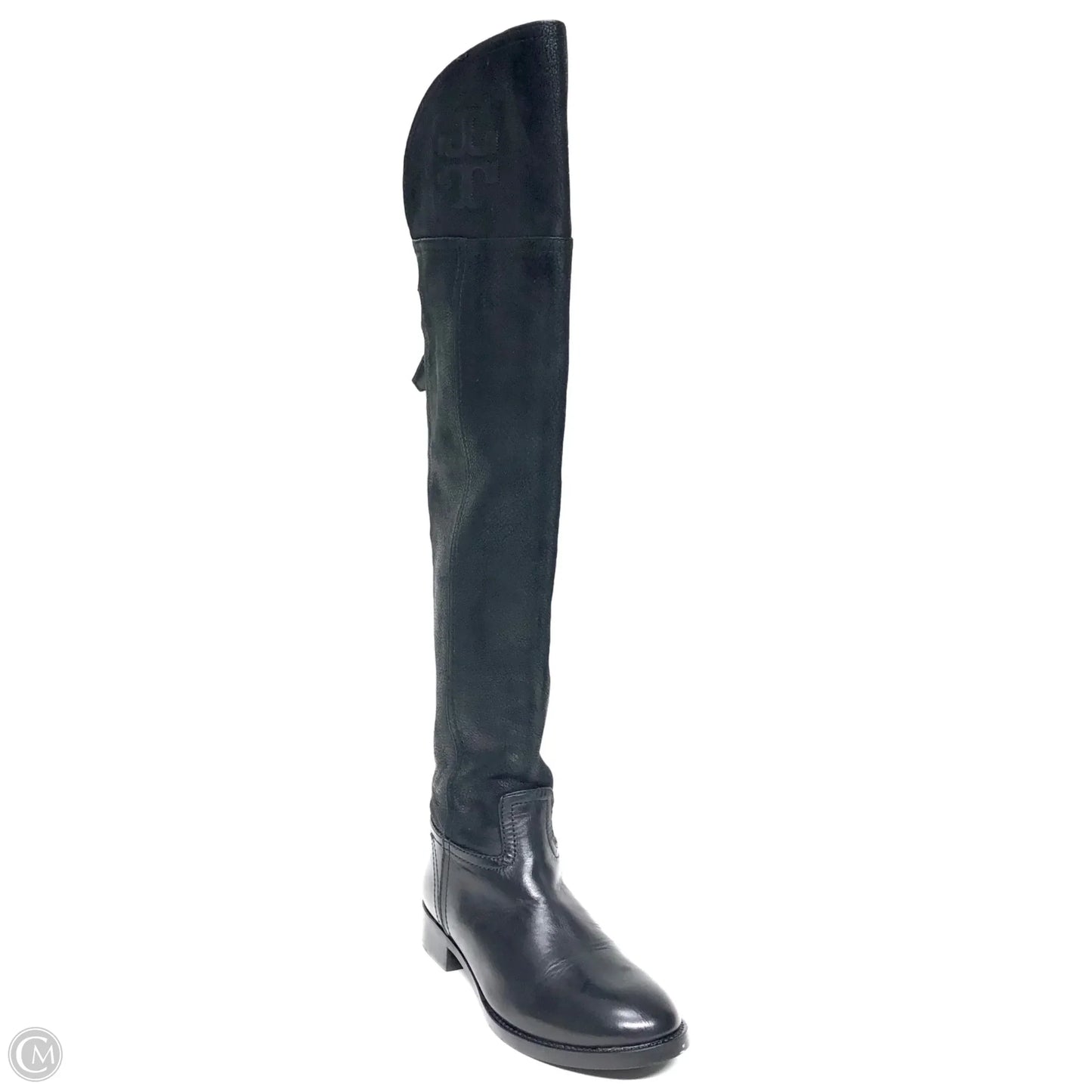 Boots Designer By Tory Burch In Black, Size: 5