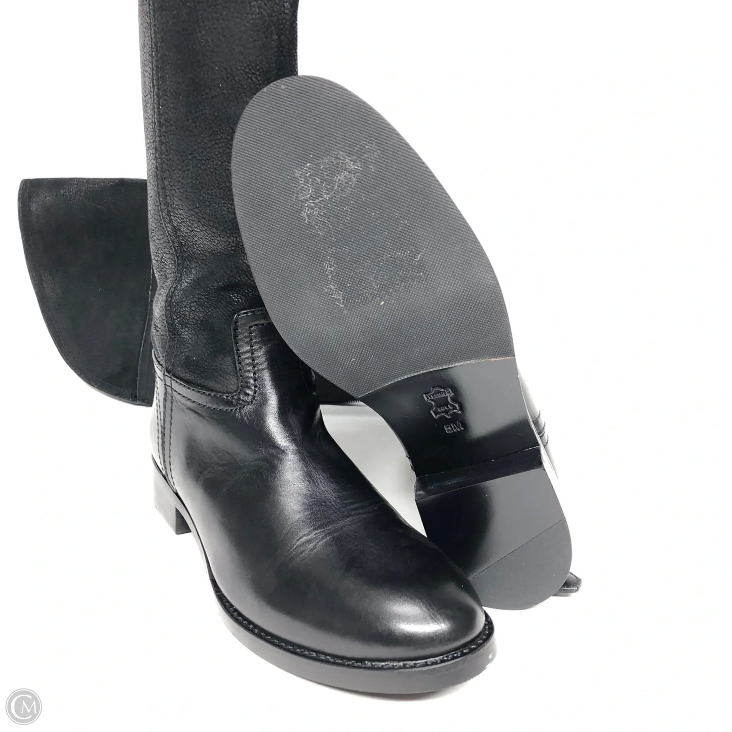 Boots Designer By Tory Burch In Black, Size: 5