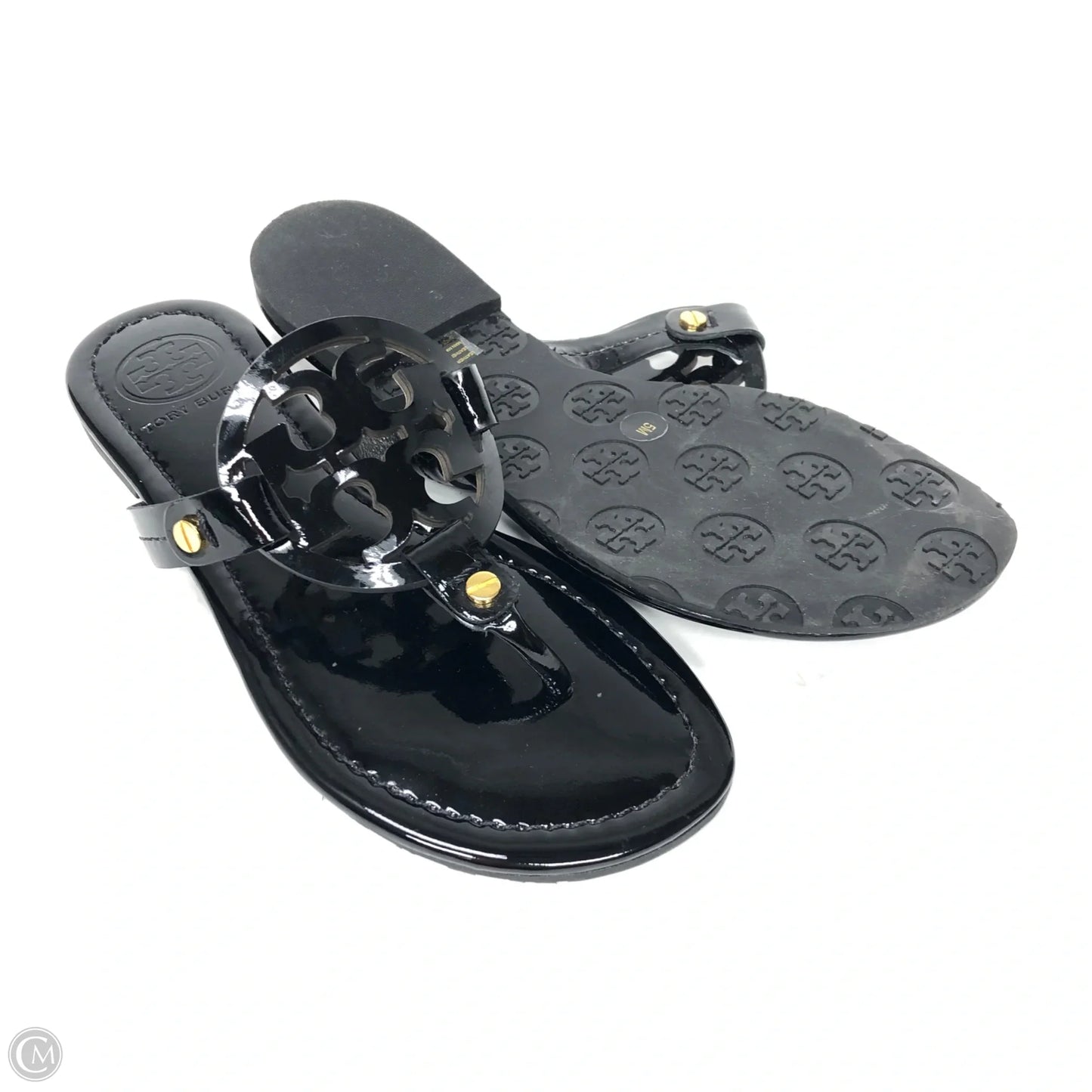Sandals Designer By Tory Burch In Black, Size: 5