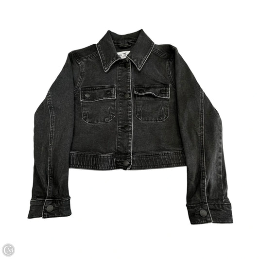 Jacket Denim By Hollister In Black Denim, Size: S