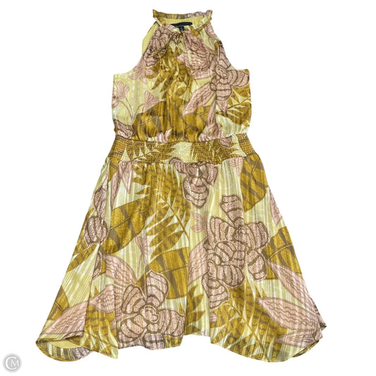 Dress Casual Short By White House Black Market In Pink & Yellow, Size: 8