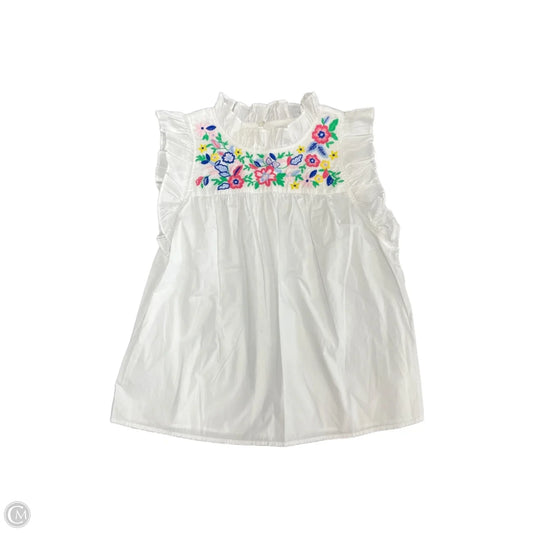 Top Sleeveless By Crown And Ivy In White, Size: L