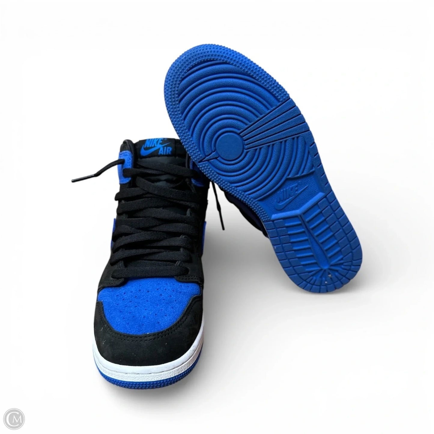 Shoes Sneakers By Nike In Black & Blue, Size: 7.5