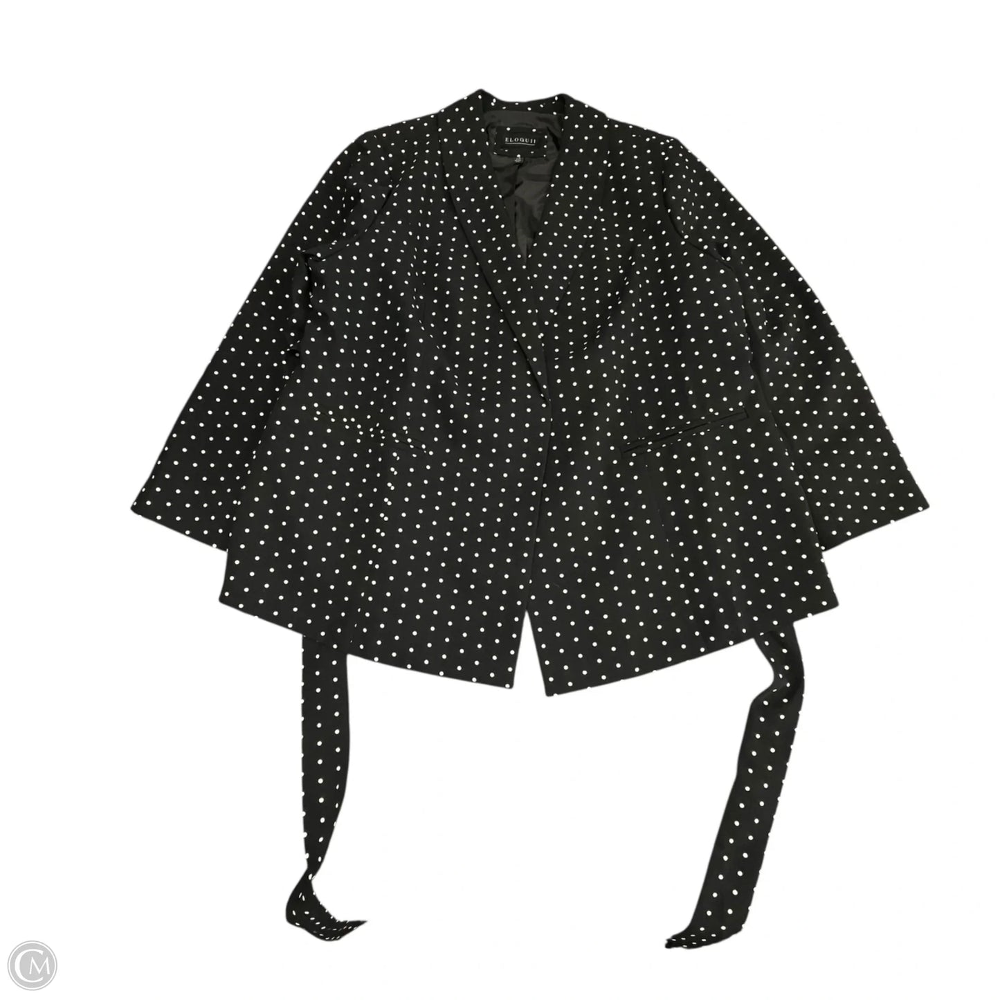 Blazer By Eloquii In Black & White, Size: 22