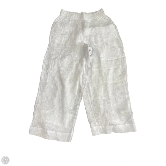 Pants Wide Leg By Tahari In White, Size: M