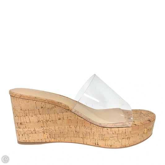Sandals Heels Wedge By Copper Key In Clear, Size: 9