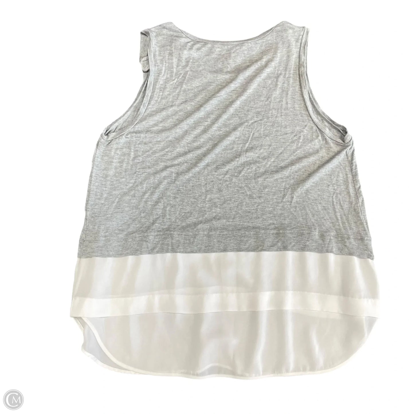Top Sleeveless By Michael By Michael Kors In Grey & White, Size: Xl