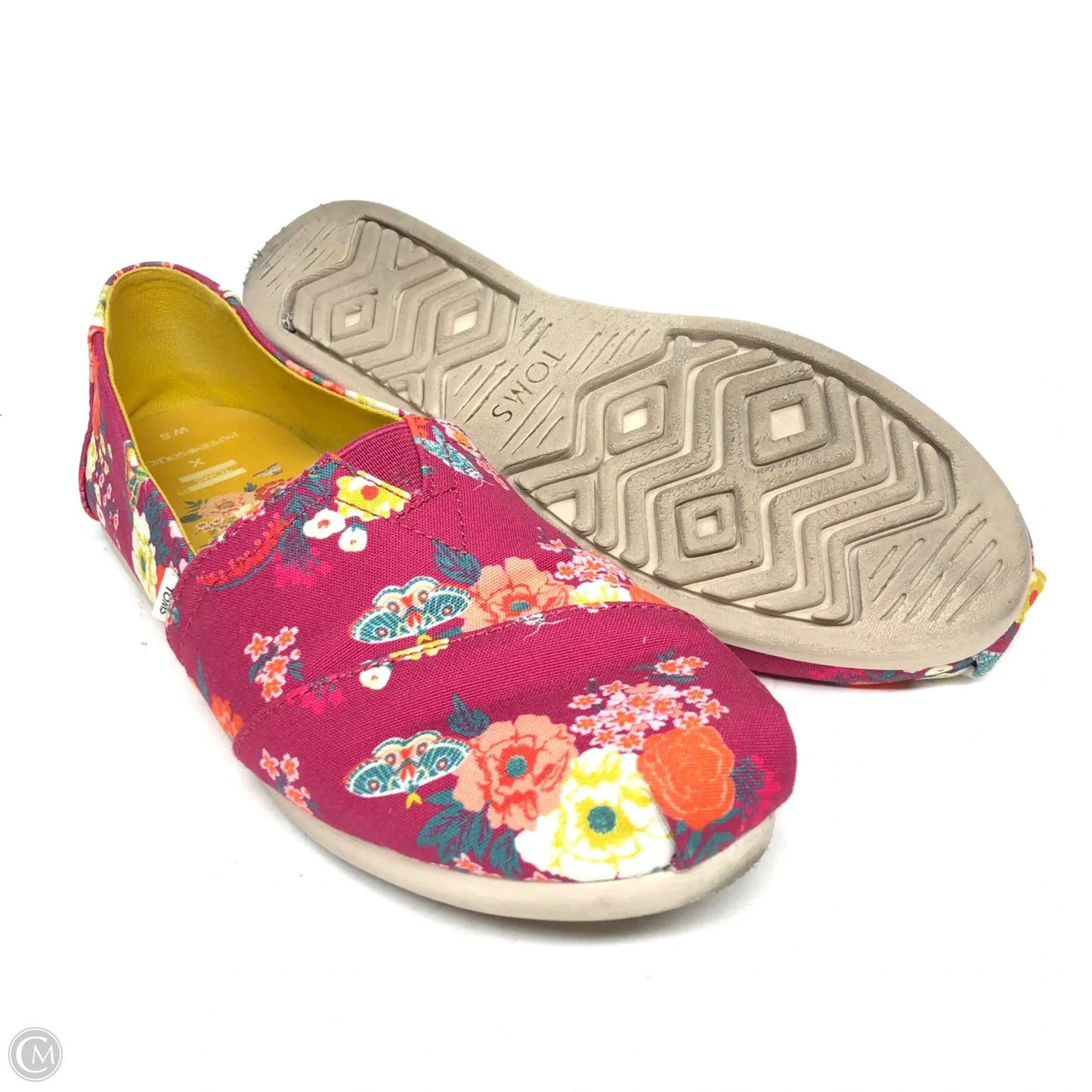 Shoes Flats By Toms In Floral Print, Size: 8