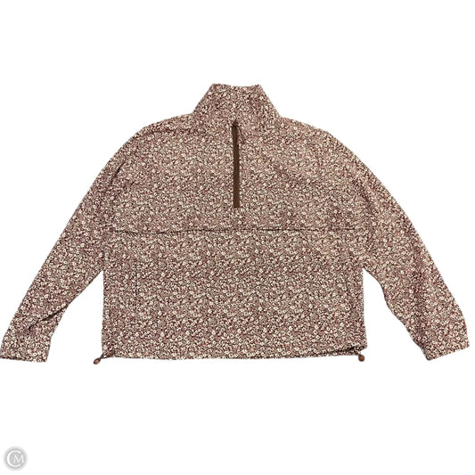 Jacket Shirt By Members Mark In Maroon, Size: S