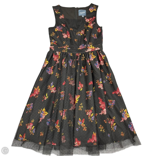 Dress Casual Midi By Modcloth In Black & Red, Size: M