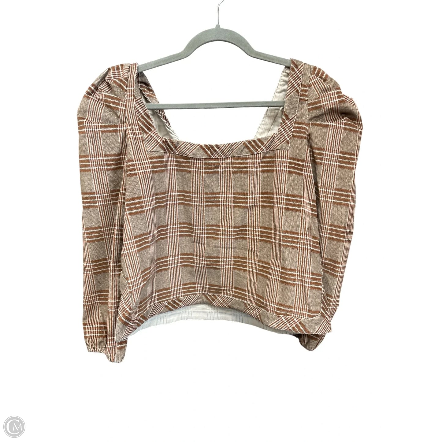 Top Long Sleeve By Cma In Brown, Size: M