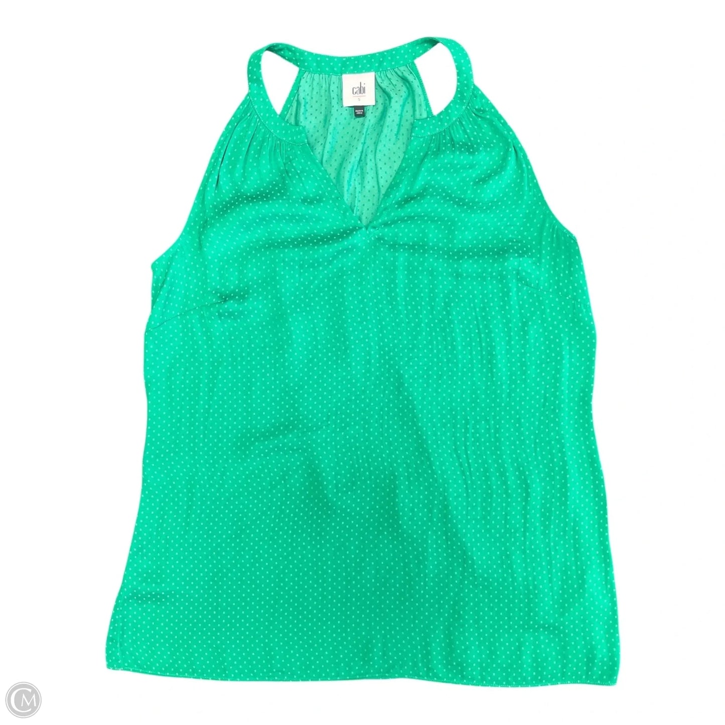 Top Sleeveless By Cabi In Green, Size: S