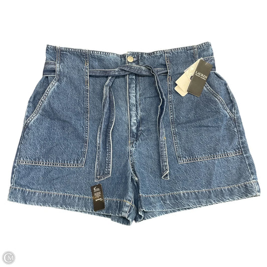 Shorts By Lauren By Ralph Lauren In Blue Denim, Size: 10