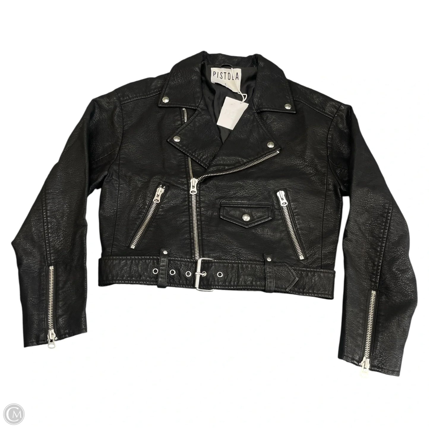 Jacket Moto By Pistola In Black, Size: S
