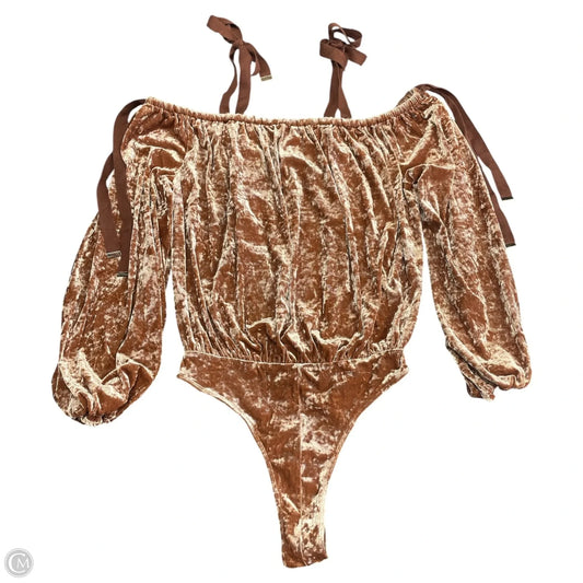 Bodysuit By Hah In Bronze, Size: L