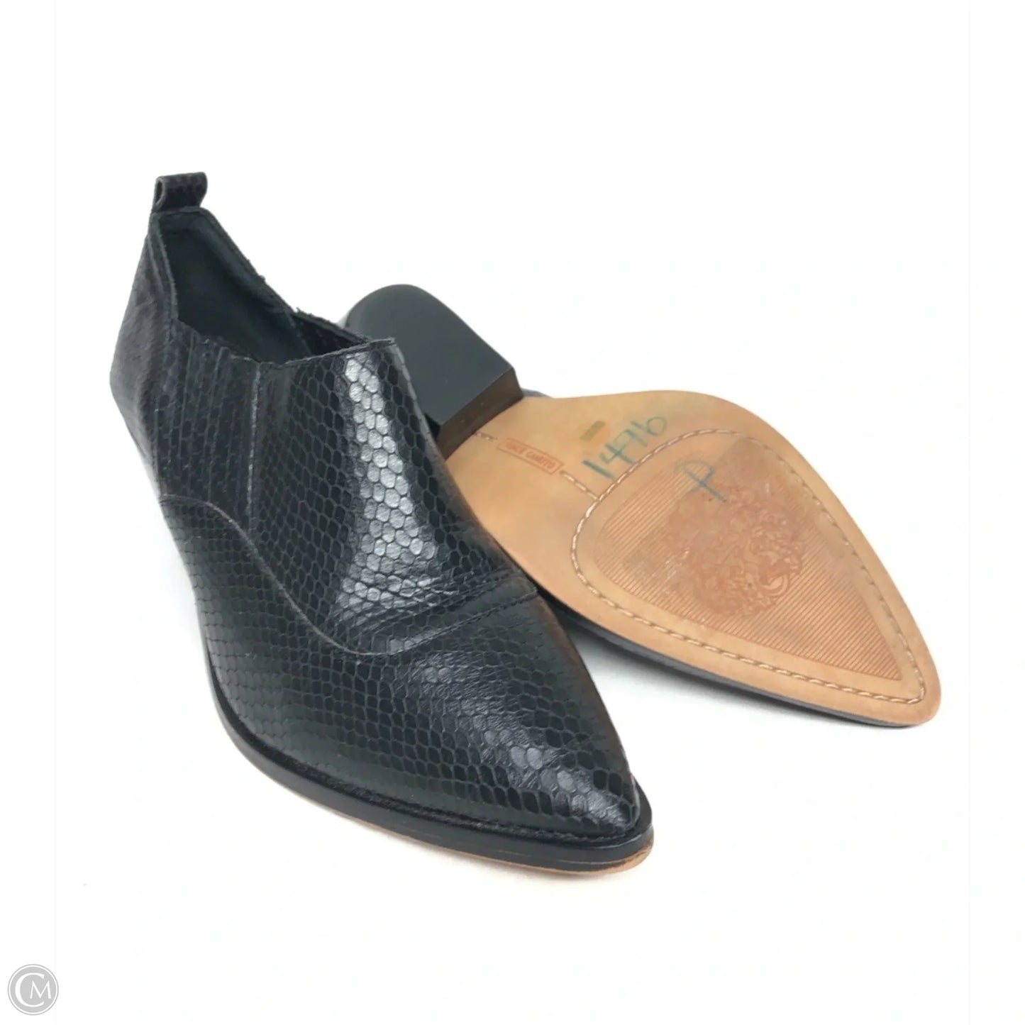 Boots Ankle Heels By Vince Camuto In Black, Size: 6