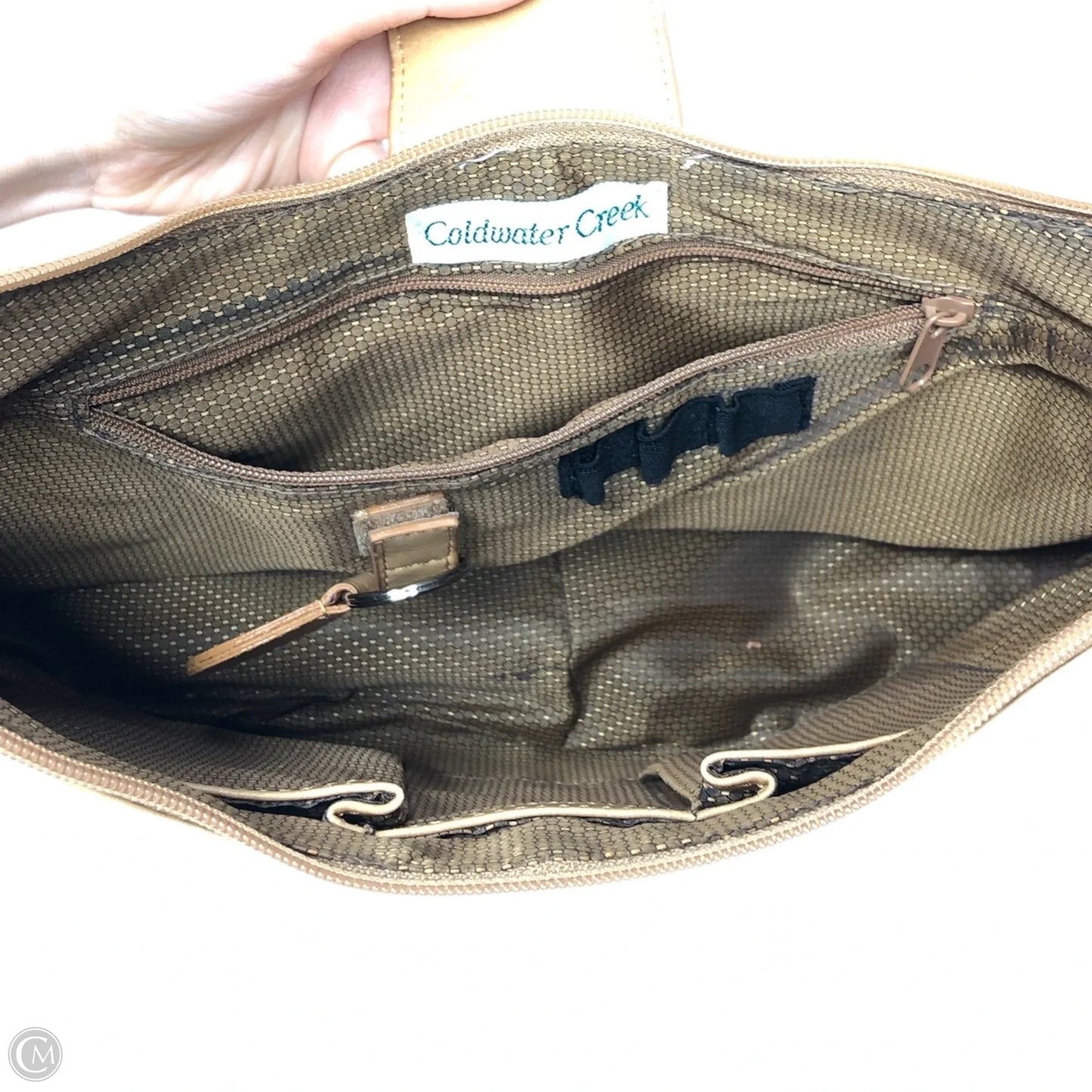 Handbag Leather By Coldwater Creek, Size: Medium