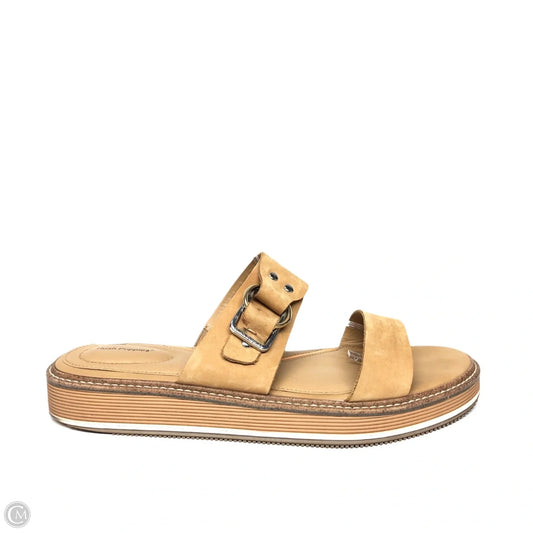 Sandals Flats By Hush Puppies In Beige, Size: 11