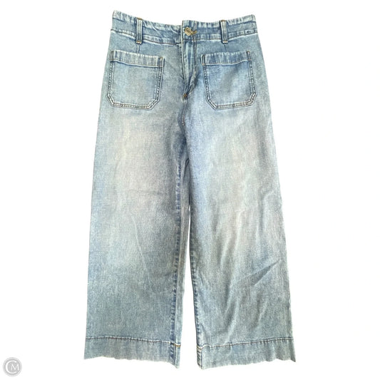 Jeans Wide Leg By Lc Lauren Conrad In Blue Denim, Size: 8