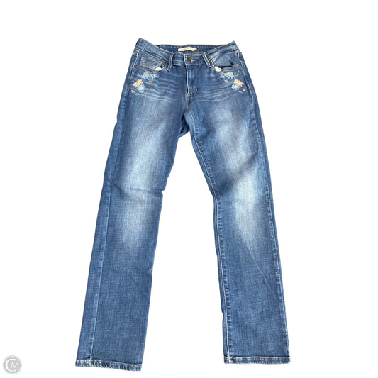 Jeans Skinny By Levis In Blue Denim, Size: 10
