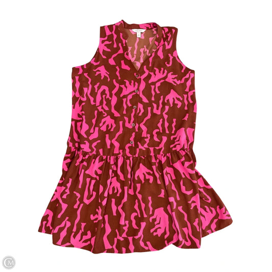 Dress Casual Short By Nine West In Brown & Pink, Size: M